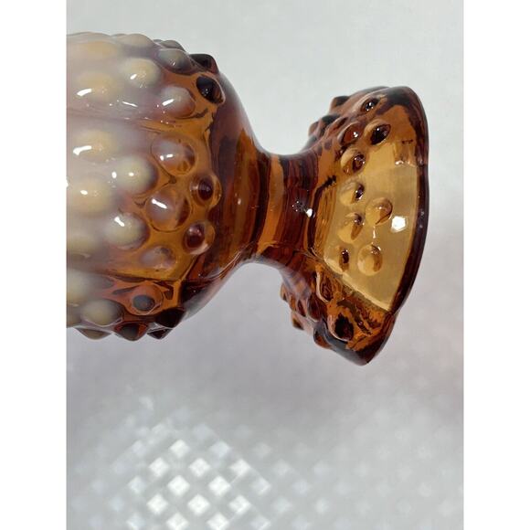 Vintage Fenton Bud Vase~Frosted Pink Opalescent Glass Swung Vase - Picture 11 of 11